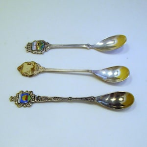 Silver plated Souvenir Spoons, Collectible Spoons from Gaasterland Dutch 90, Maroduram Netherlands, Stamped CS ABS, Free Shipping