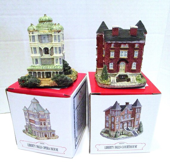 【極美品】LIBERTY FALLS COLLECTION　ミニチュア建物セット Liberty Falls Miniature Village – Choose Your House – Americana