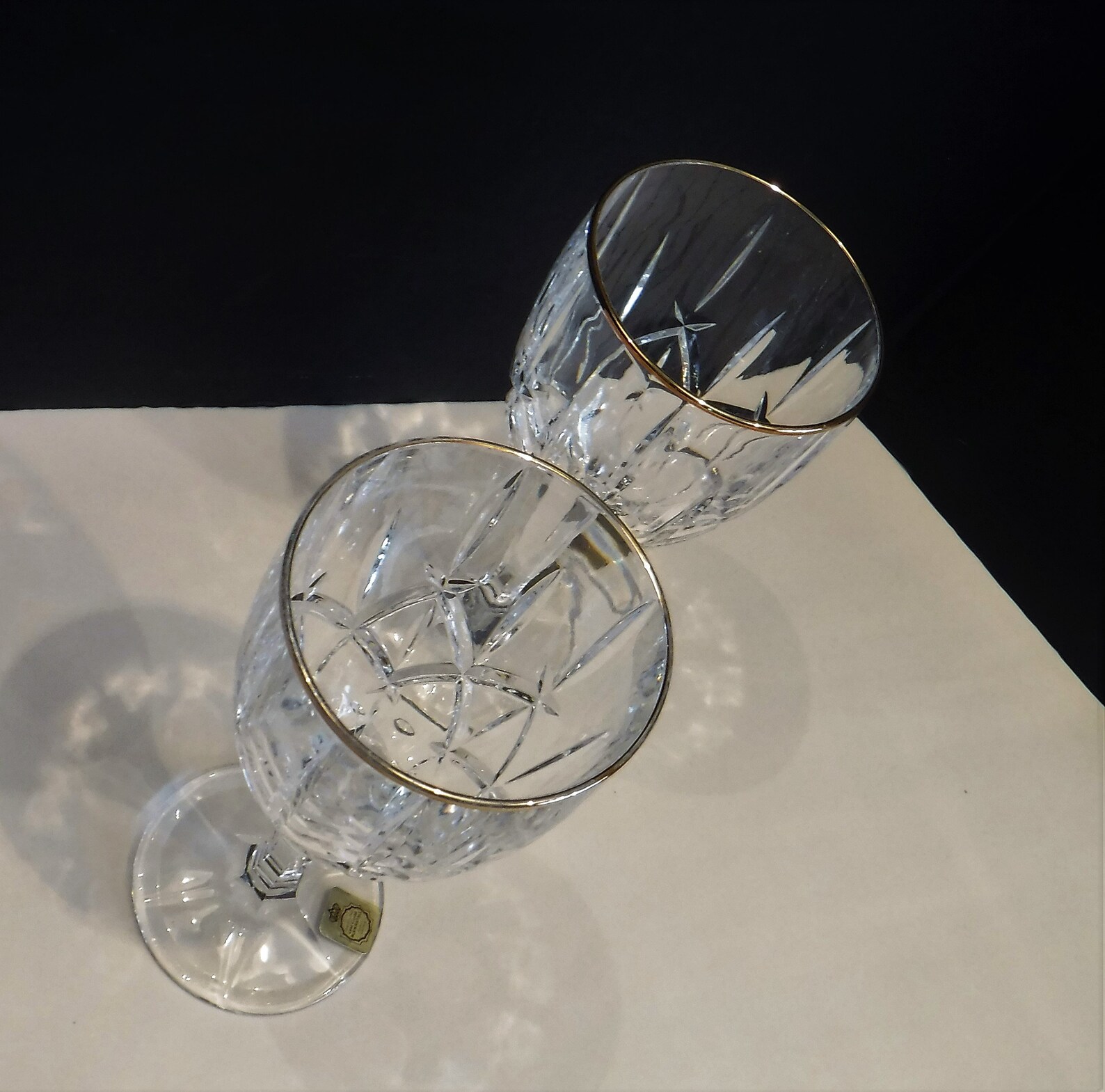 Bleikristall Wine Glass Fine Crystal Water Goblets Etsy