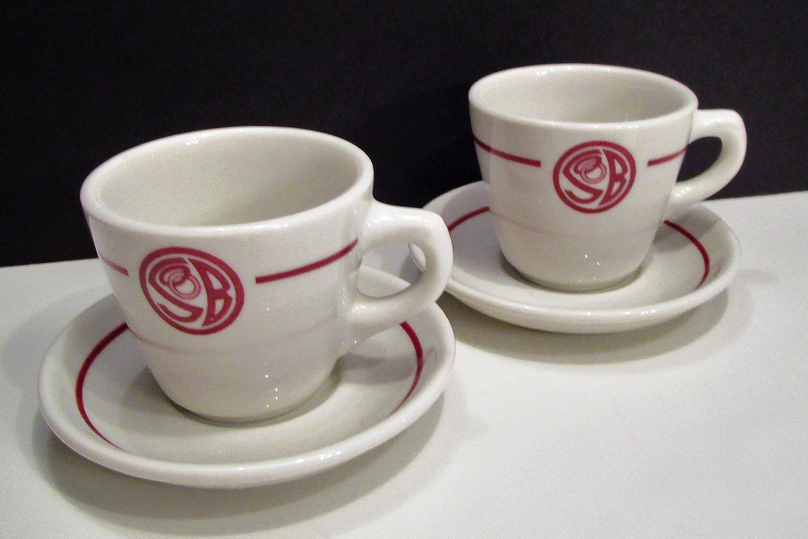 SYRACUSE CHINA Diner Cup Saucer Restaurant Ware Diner Red Etsy