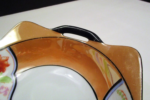 Noritake Lusterware Trinket Dish, Noritake Orange… - image 9