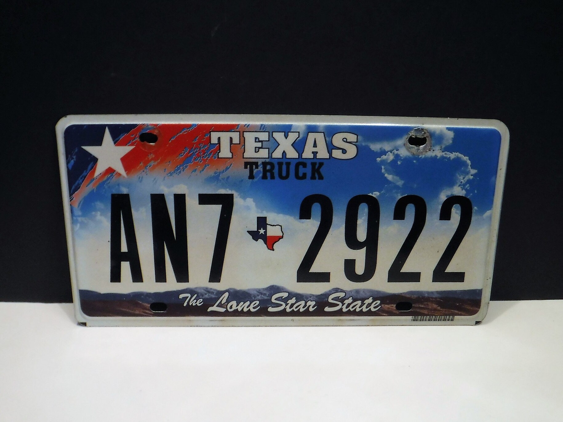 Texas License Plate Used and Genuine Man cave Garage Collector 