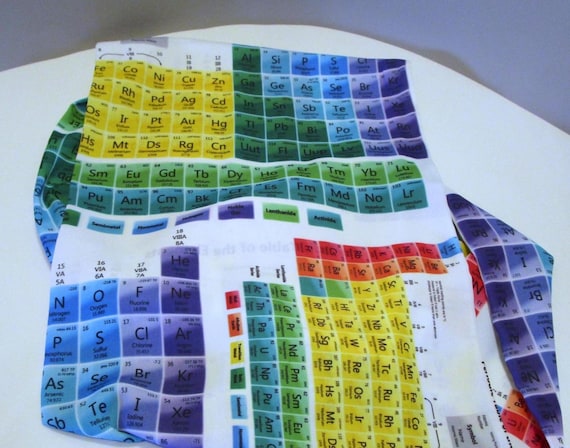 Periodic Table Infinity Scarf, Science Elements P… - image 1