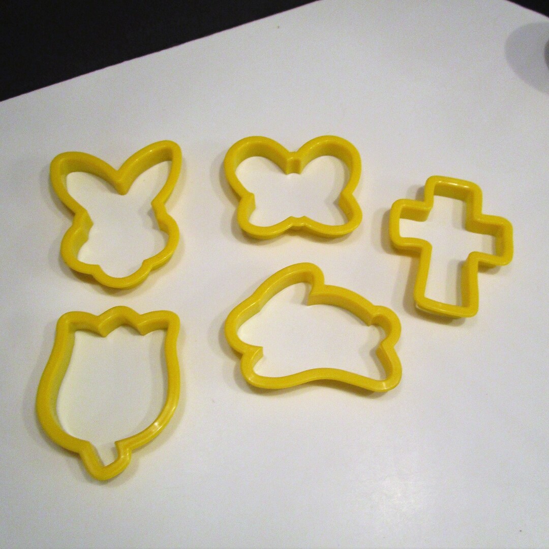 Easter Spring Cookie Cutters Spring Set, Play Dough Cookie Cutters Set