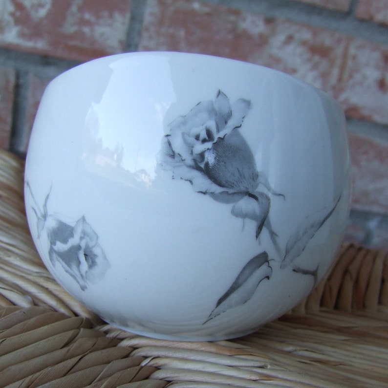 Jet Rose Pattern Raymond Loewy Design Black /& White Continental China Bowl Black Rose Serving Bowl Rosenthal Continental China BOWL