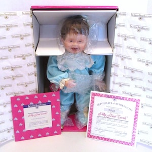 Vintage &quot;My First Tooth&quot; Porcelain Doll: Ashton-Drake Galleries, 1991