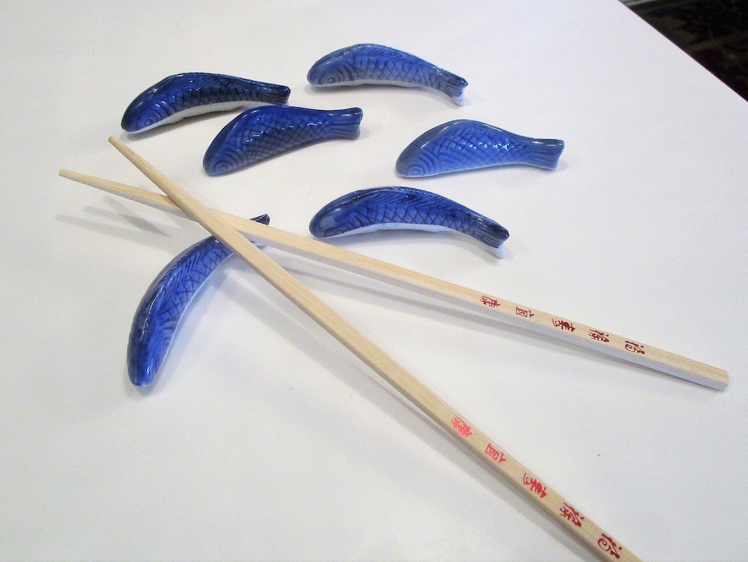 UPC 781723971579 - Helen S Asian Kitchen Fish Chopstick Rests Blue