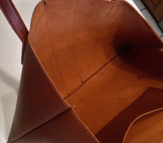 Vegan Leather Tote, Vegan Leather Shoulder Bag Pu… - image 10