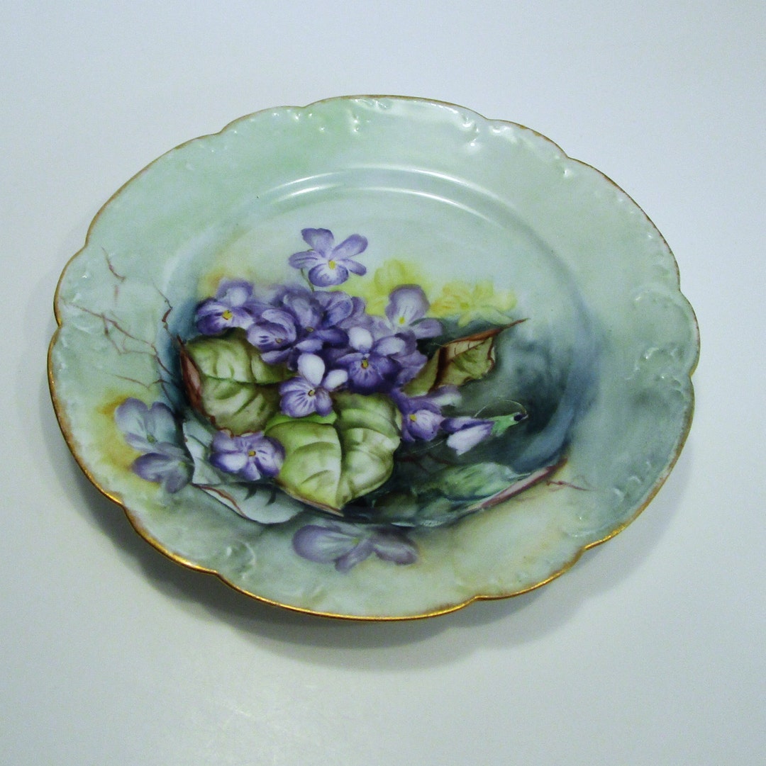 Haviland Limoges France Plate Haviland Limoges France Purple Etsy