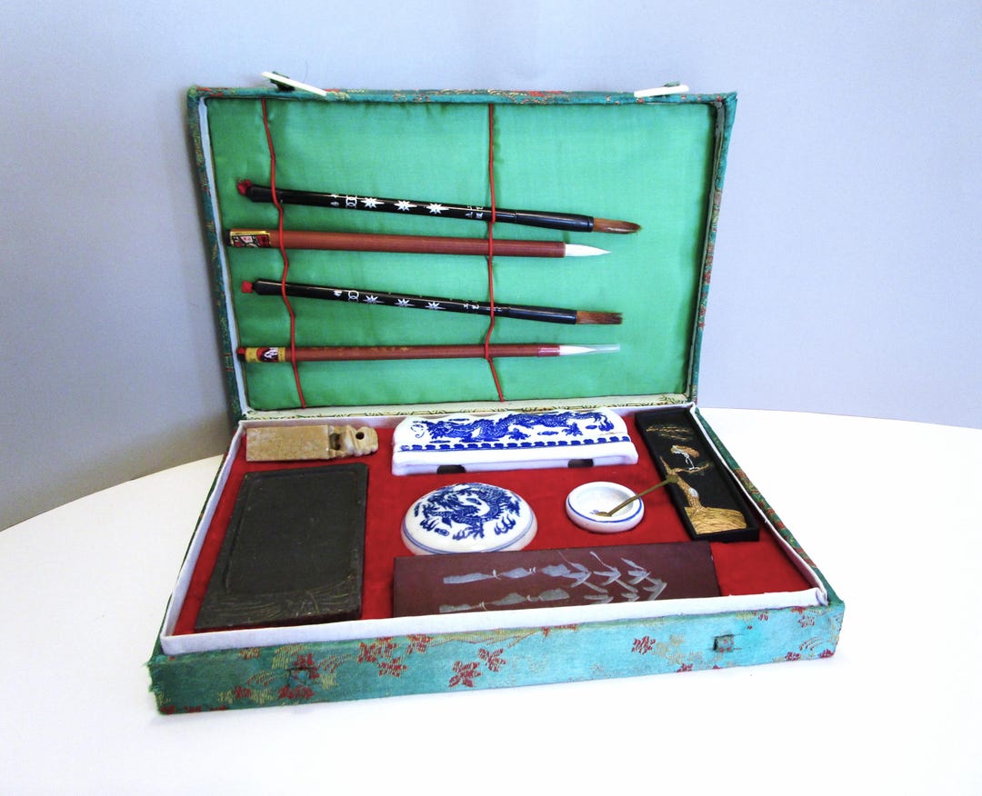 Chinese CALLIGRAPHY Writing Set Sumi Ink With Writing Utensils - Etsy