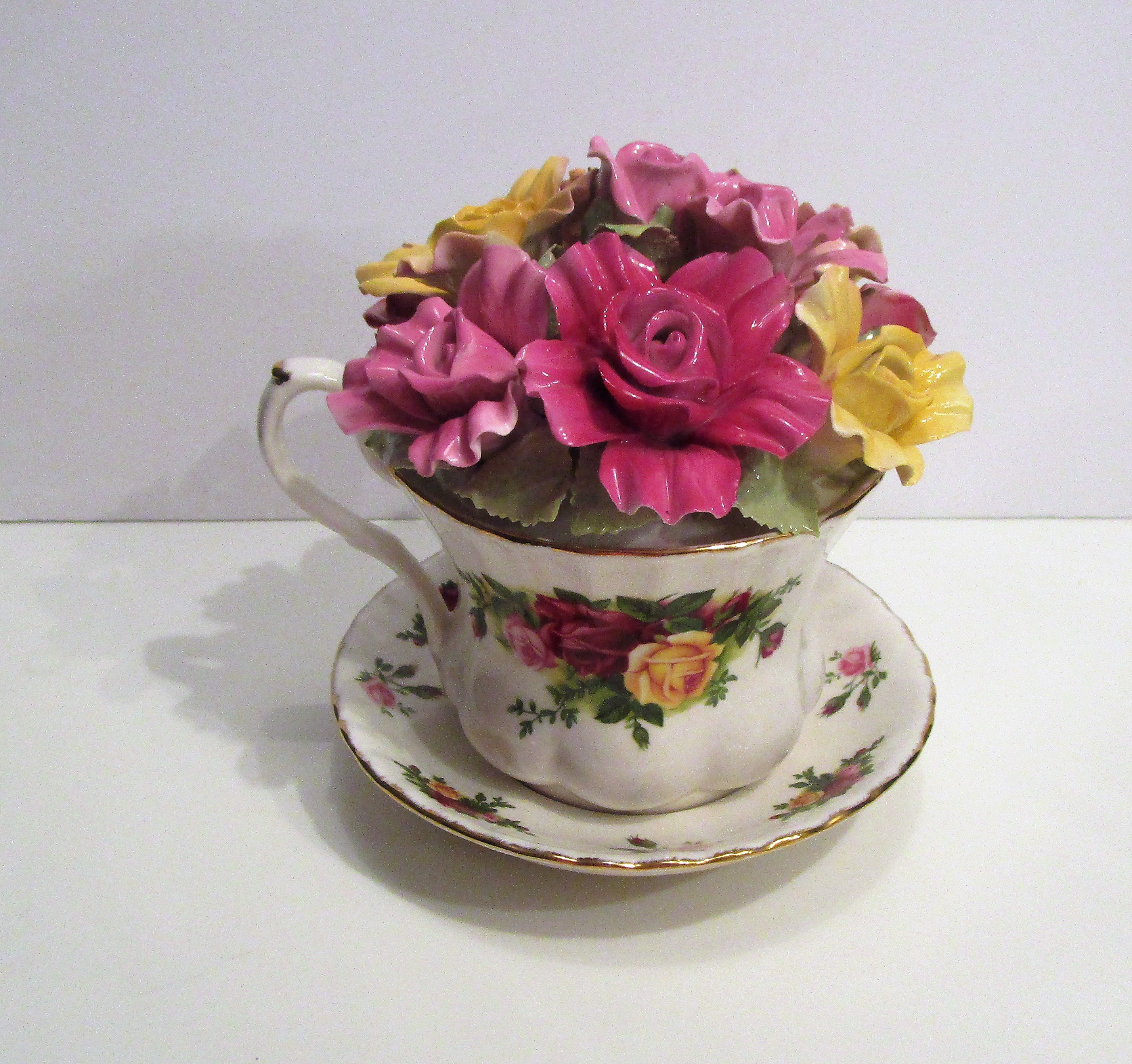 食器   1962 OLD BOUNTRY ROSE Vtg 1962 Royal Albert Old Country Roses Bone China England