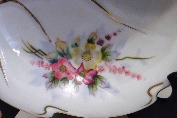 Sink Bedside Ring Trinket DISH, Vintage Floral Le… - image 5