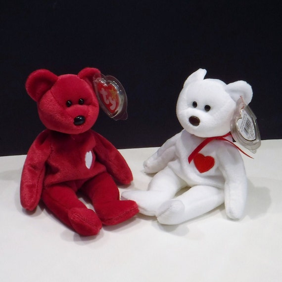 Rare Valentino and Valentina Ty Beanie Babies Pair - 1993  display picture 1
