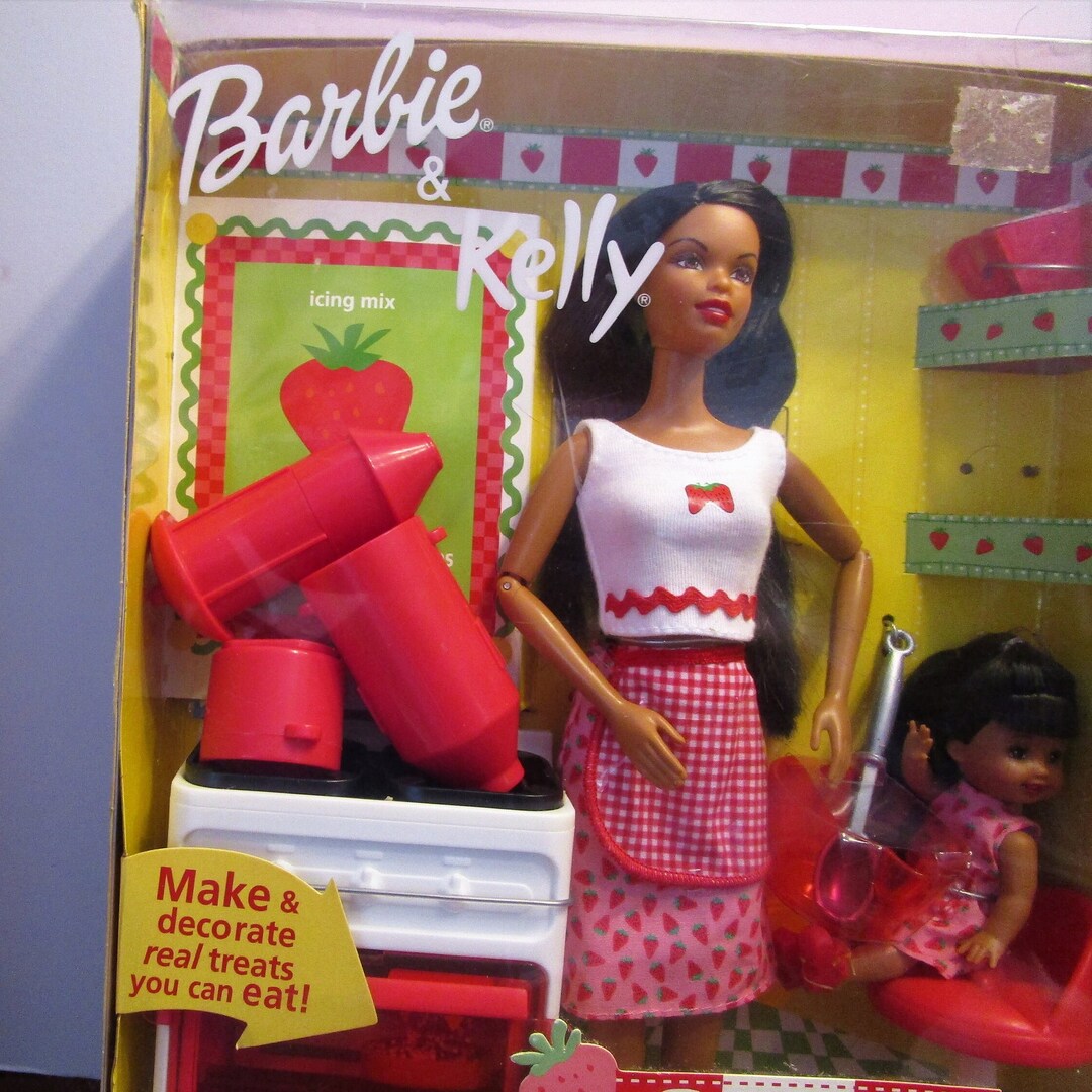2001 Barbie Kelly Fun Treats Rare Burnette Hair 2001 Barbie and Kelly Fun Treats Baking Utensils and Oven MER Etsy Canada