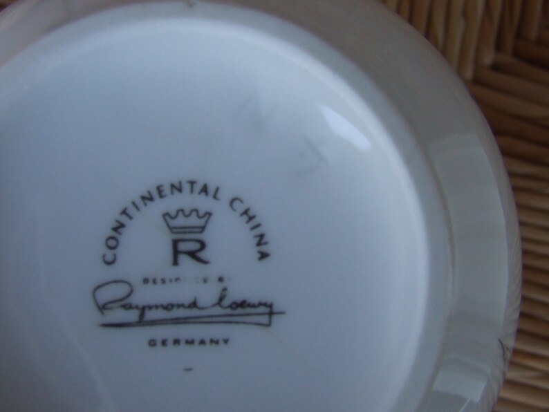 Jet Rose Pattern Raymond Loewy Design Black /& White Continental China Bowl Black Rose Serving Bowl Rosenthal Continental China BOWL