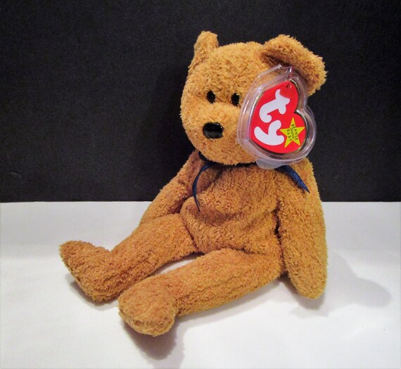Ty Beanie Babies Fuzz Bear RARE 1998 Fuzz TY Beanie Baby w Errors