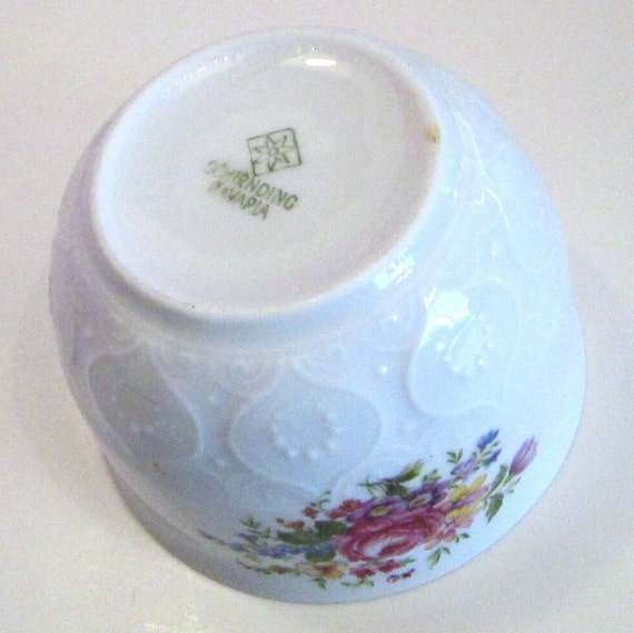Schirnding Bavaria Tea Set: 1970s Porcelain Teapot, Sugar Bowl
