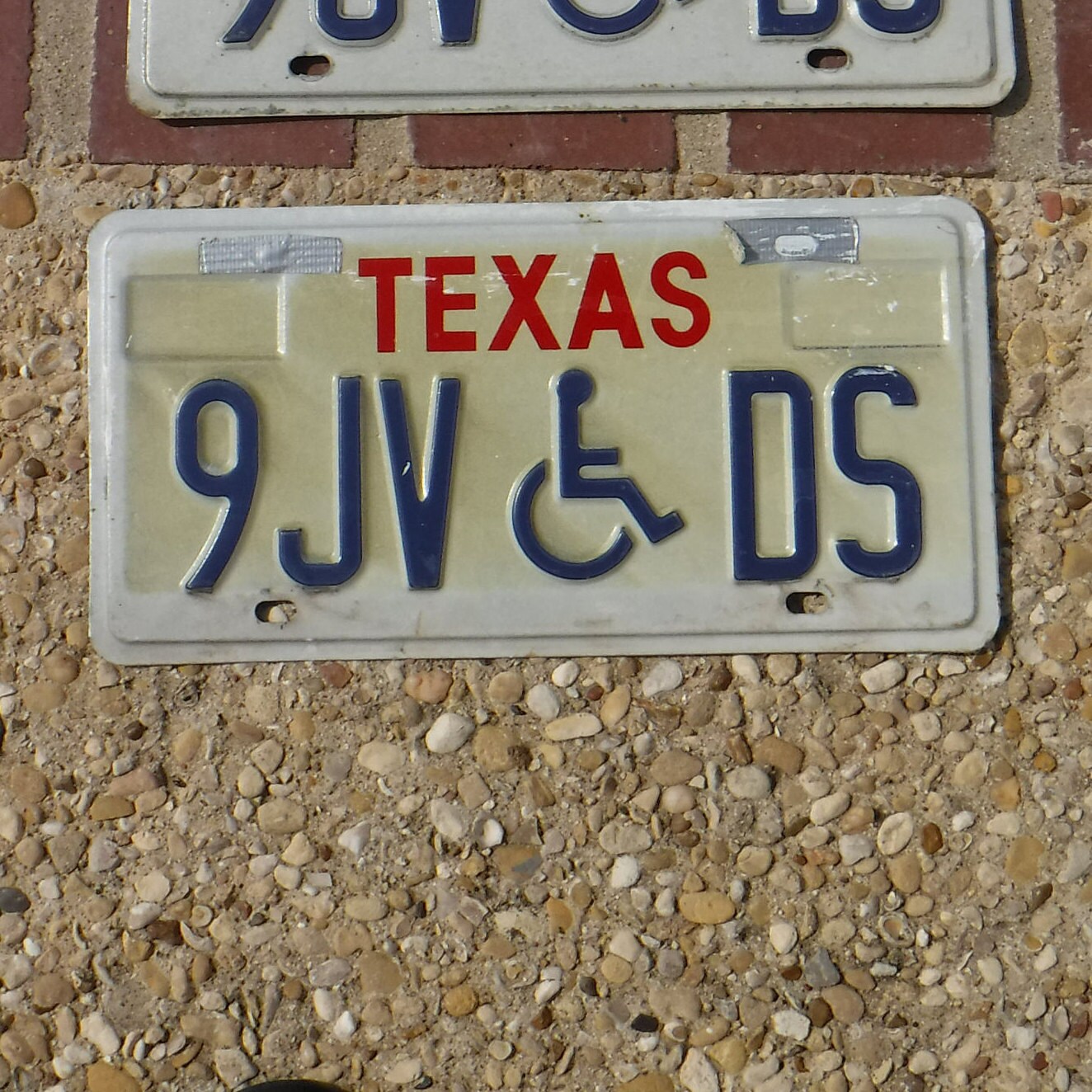 Texas License Plate Handicapped License Plate Texas Etsy