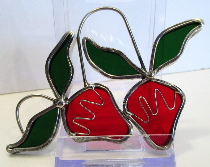 Tiffany Stained Glass Collectors Society Strawberries Stained Etsy