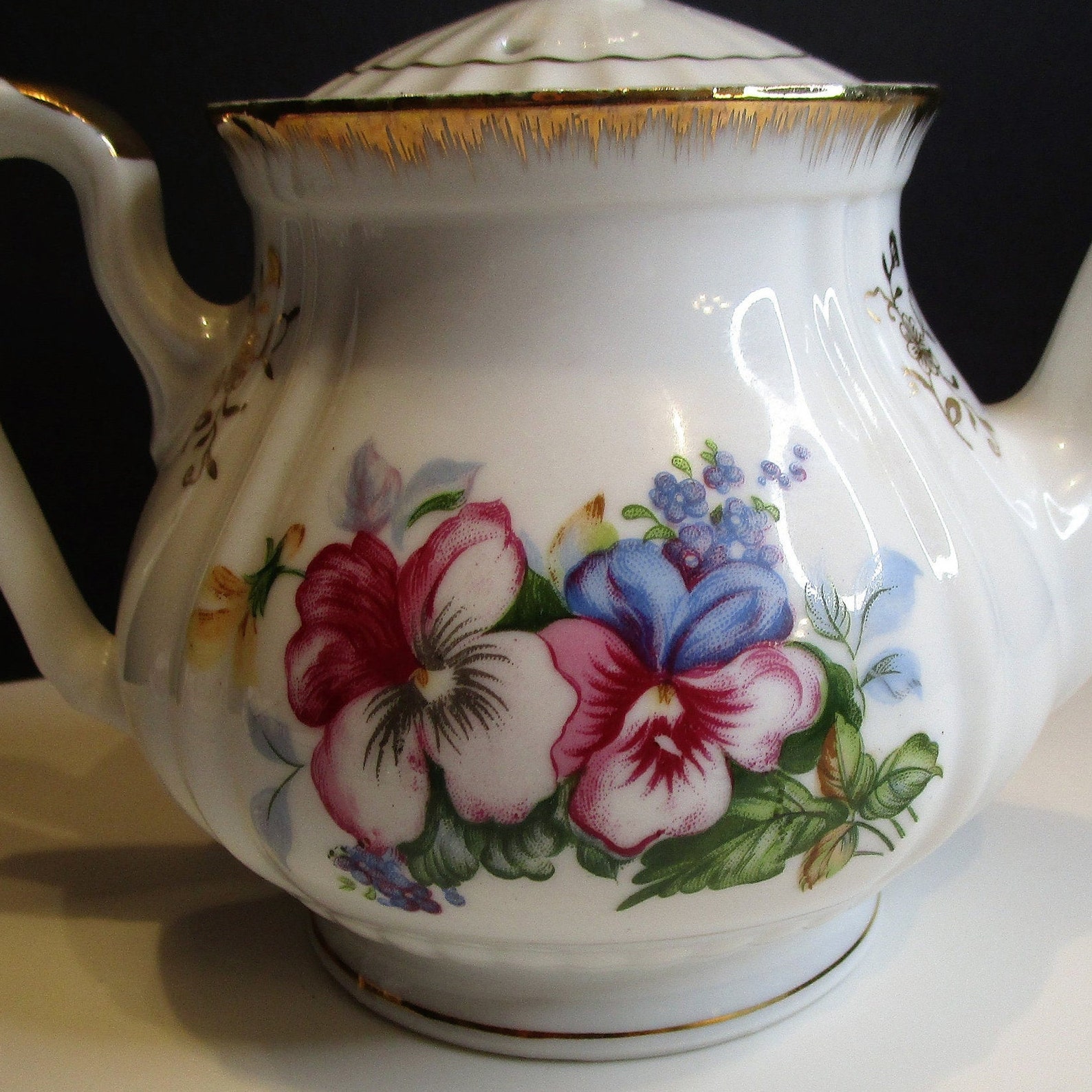 Floral Teapot Norleans Teapot Norleans Floral Japan Etsy