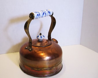 Vintage Copper Tea Kettle OPA Finland - Peltiteosoy Helsinki Vintage Copper Tea Kettle OPA Finland - Peltiteosoy Helsinki