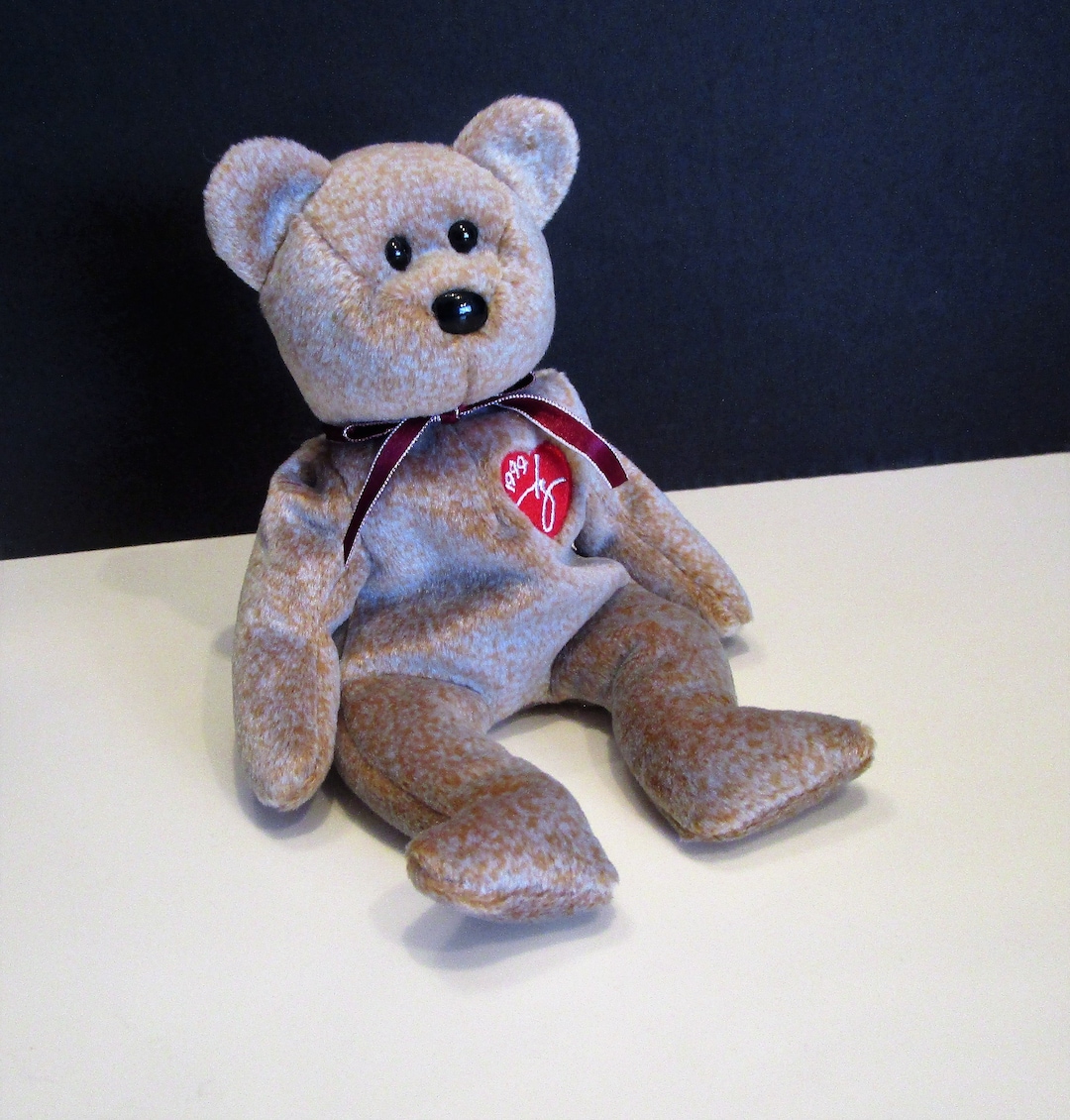 Rare 1999 Signature Bear Ty Beanie Baby: Error Edition, Unstamped