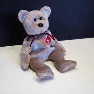 RARE 1999 Signature Bear with Errors, FREE SHIPPING, 1999 Signature Ty Beanie Babies, Ty Beanie Baby Signature Bear, Beanie Babies, Ty