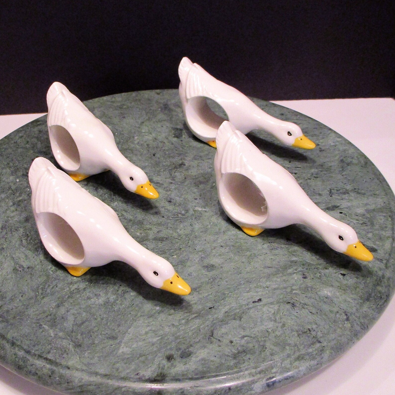 Duck Geese Napkin Rings Duck Napkin Holders Country Kitchen Etsy