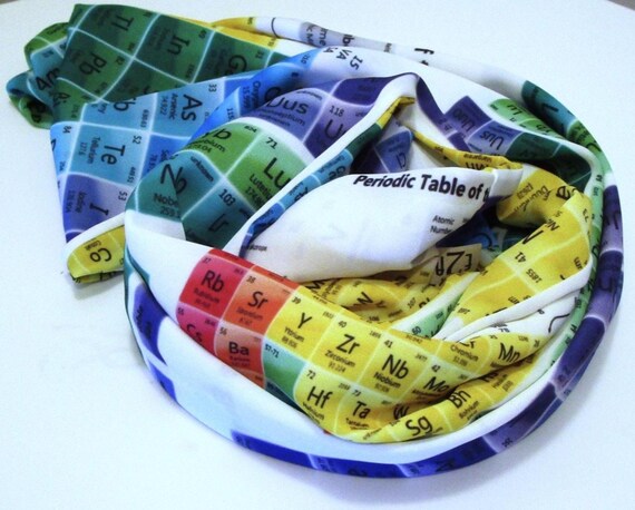 Periodic Table Infinity Scarf, Science Elements P… - image 3