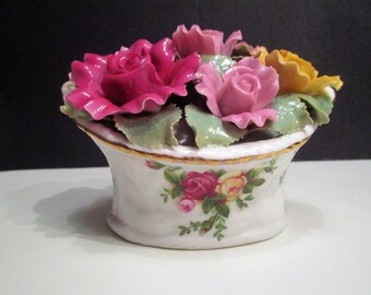 【 】オルゴール　old country rose Old Country Roses Grandfather Clock by Royal Albert | Replacements