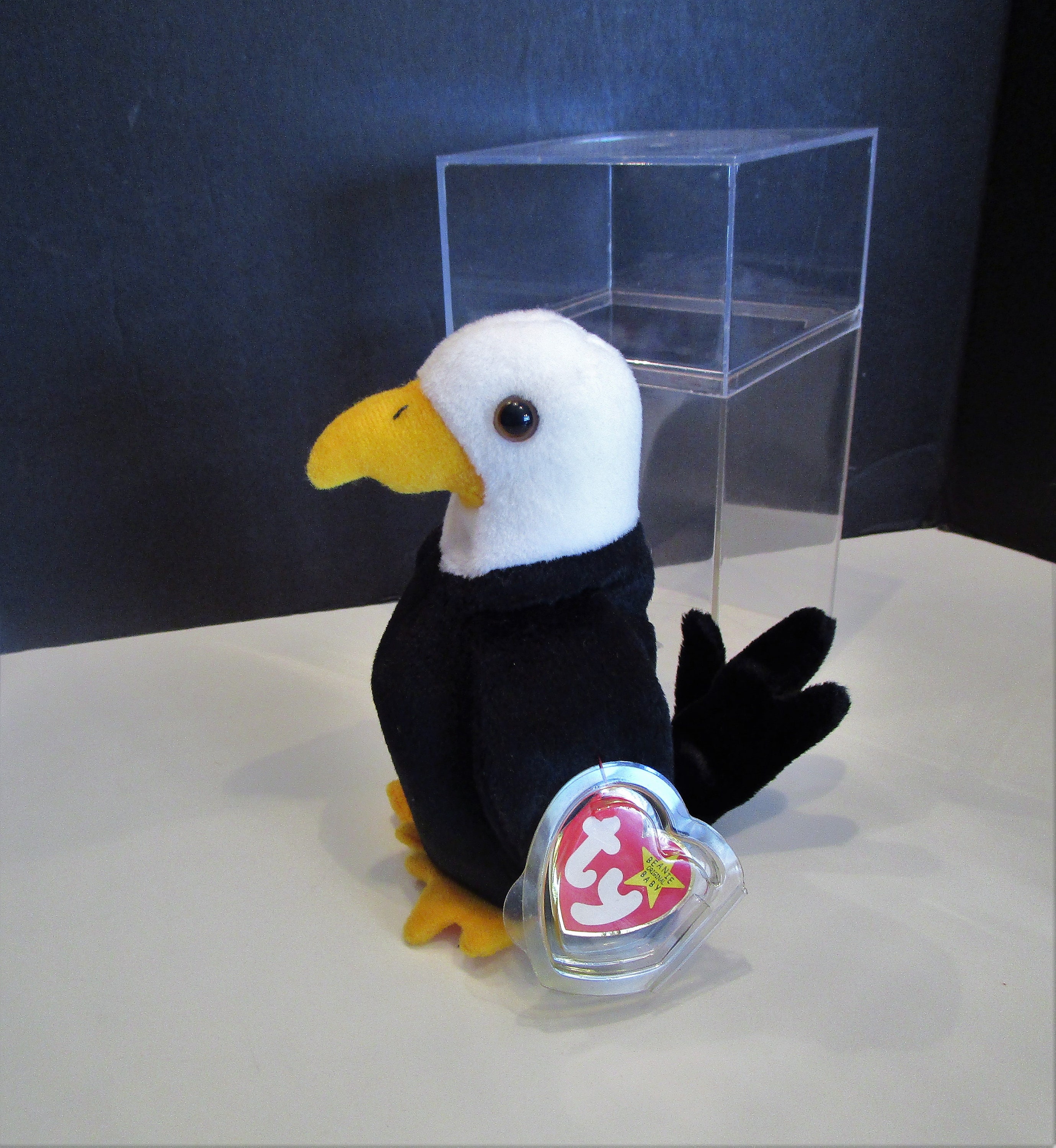 Baldy the Original Ty 1996 Bald Eagle Beanie Baby With Tags Tag