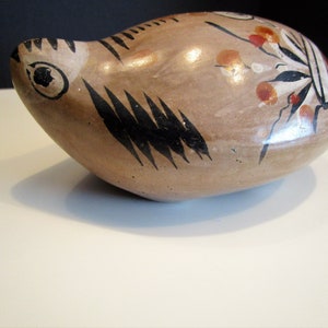 Tonala Hand Painted Bird, Mexican Folk Art Pottery Dove, Hand Made Painted Ceramic Bird Folk Art, Mexican Folk Art Bird Mexico, MER