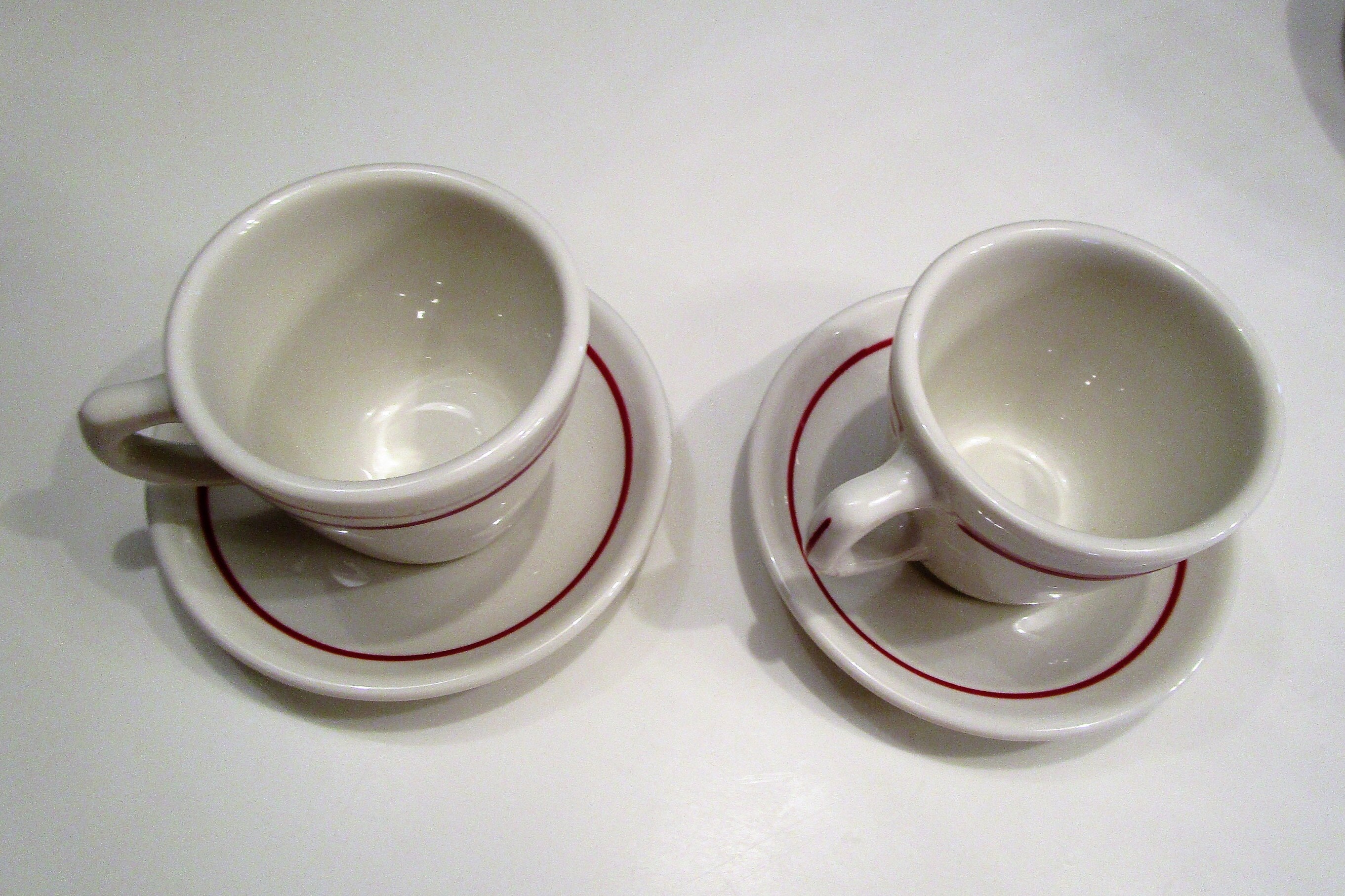 SYRACUSE CHINA Diner Cup Saucer Restaurant Ware Diner Red Etsy