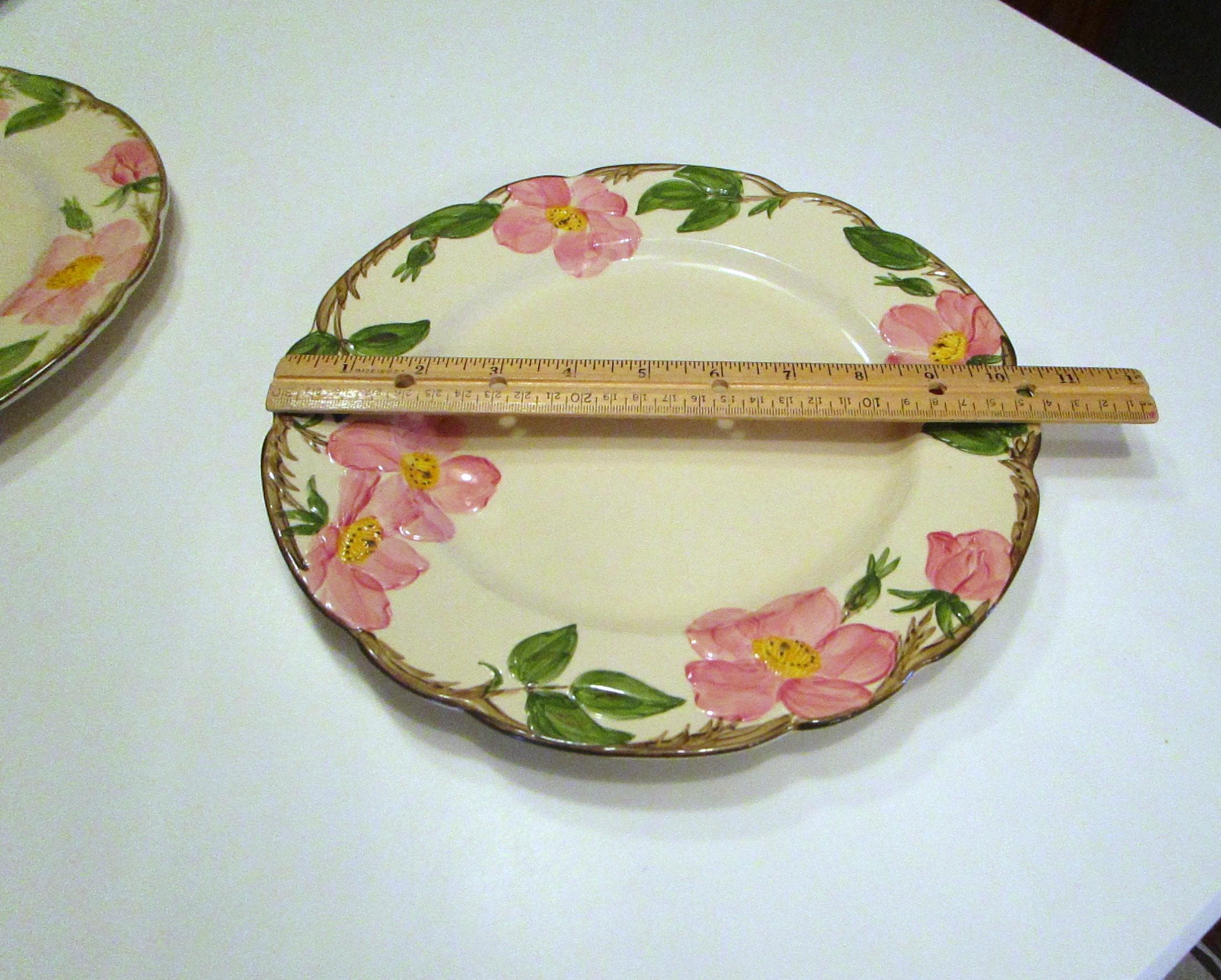 フランシスカンデザートローズディナープレート（2枚セット） - 米国製