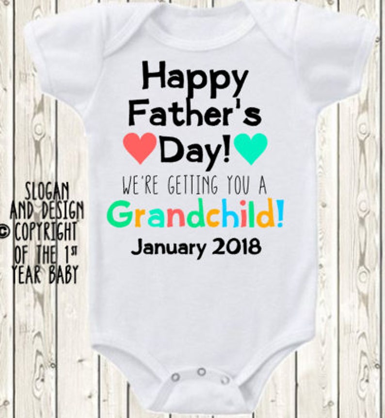 Download Girls Clothing Father S Day Pregnancy Announcement Idea For Grandpa Onesie U00aebrand Bodysuit Or Shirt Pregnancy Reveal Idea For Grandpa New Baby Annoucnement Clothing