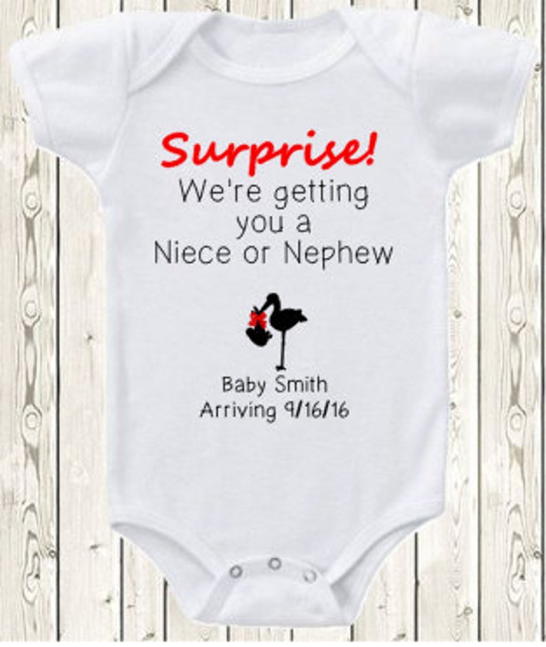 Pregnancy announcement for grandparents reveal idea for grandma grandpa great grandparents aunt and uncle ONESIE \u00ae brand bodysuit or shirt