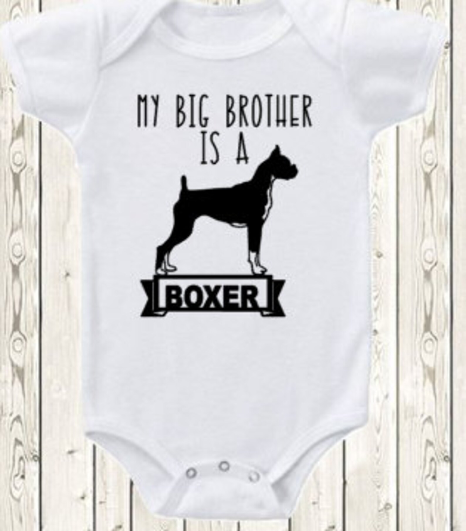 My Big brother Sister is a Boxer dog ONESIE ® brand bodysuit | Etsy