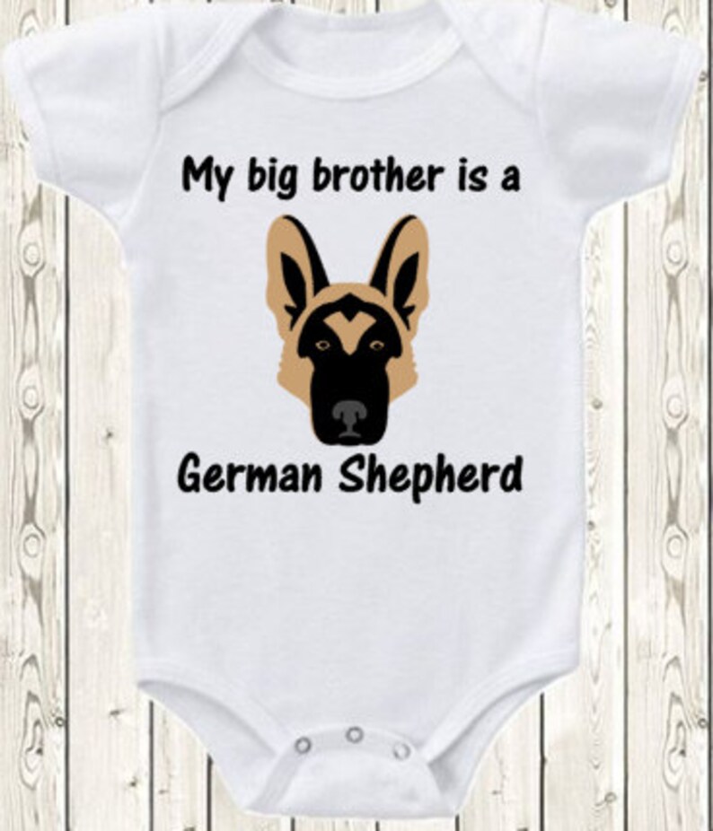 My Big brother Sister is a German Shepherd dog ONESIE ® brand Etsy