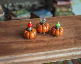 Miniature pumpkin potions set of 3