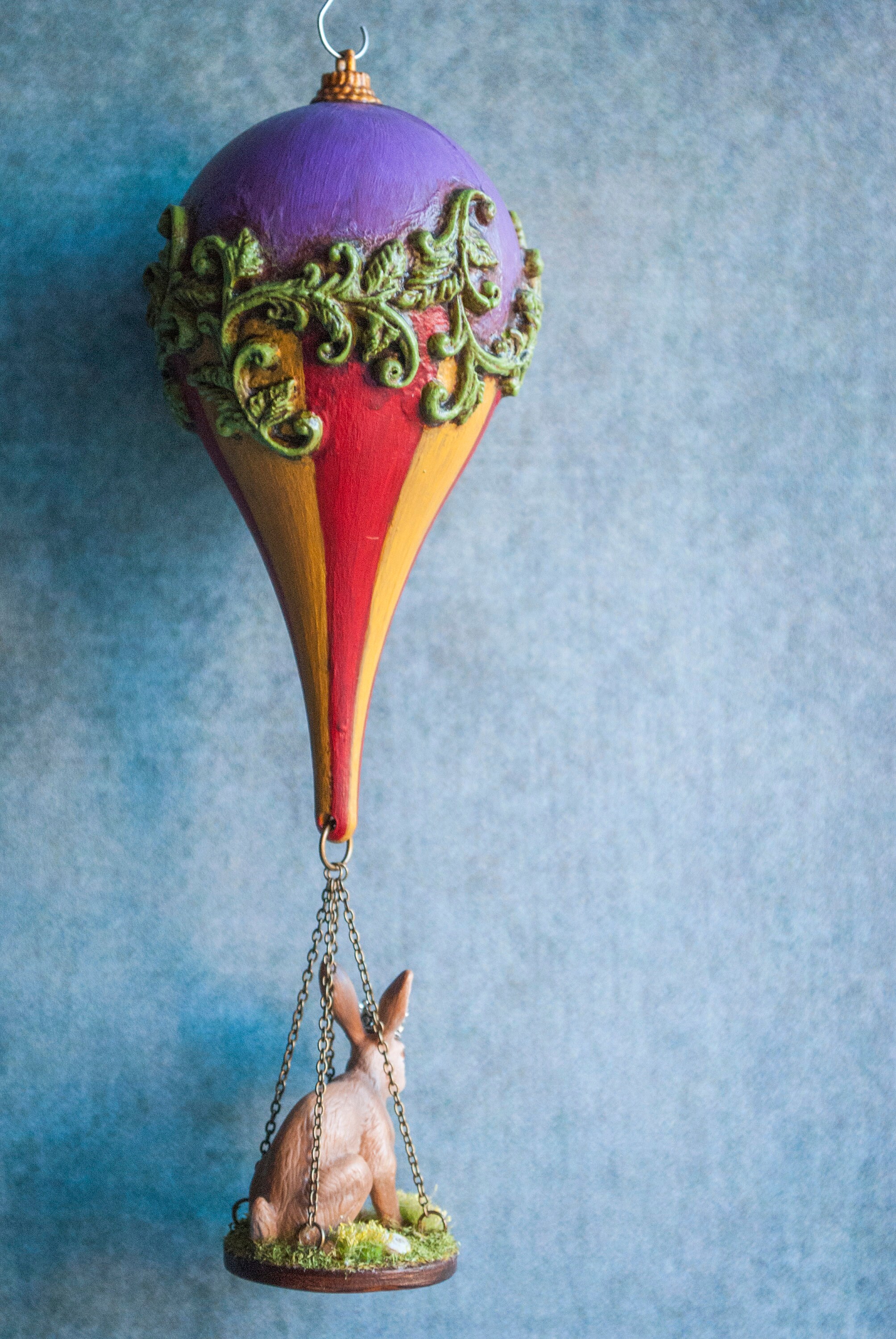 Hot air balloon hanging wall decor Christmas decorations Etsy