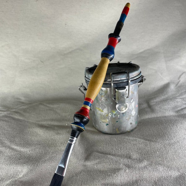 Vintage Hand Made Paint Brush - Circus #6