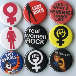 Feminist/Riot Grrrl Button Pack