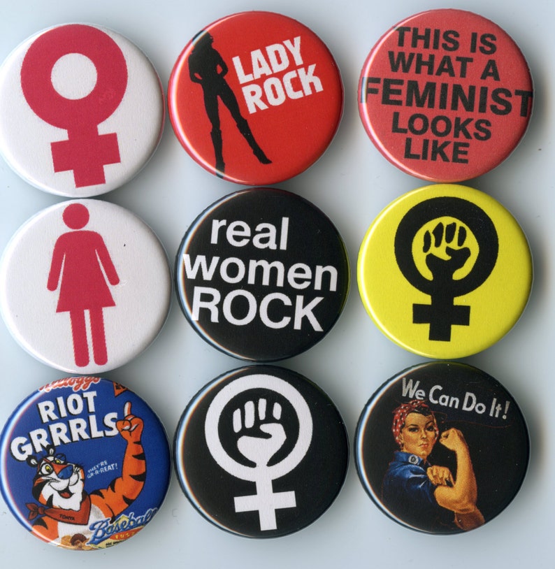 Feminist/Riot Grrrl Button Pack image 1