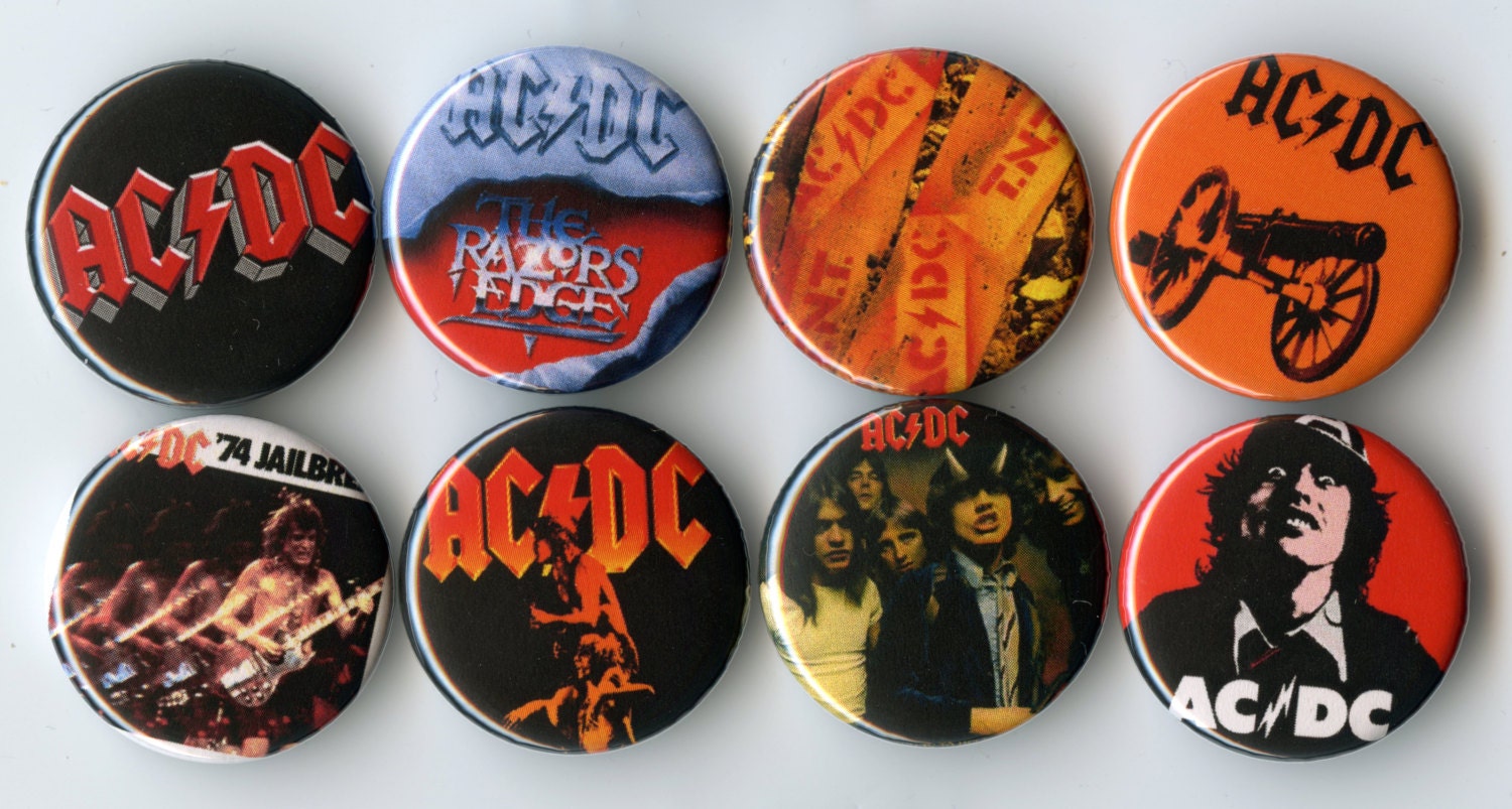 AC/DC Button Pack - Etsy