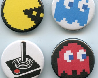 PAC-MAN  pinback buttons