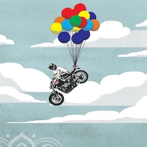 COPILOT - Dog & Triumph Bonneville (13x19 in)
