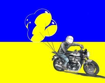 SUPPORT for UKRAINE - all proceeds donated directly to relief efforts - (13x19 in)