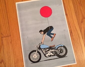 Uplifted - Triumph Bobber (13x19in)