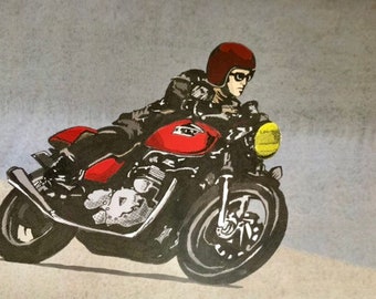 SETH - Triumph Thruxton (13x19”)