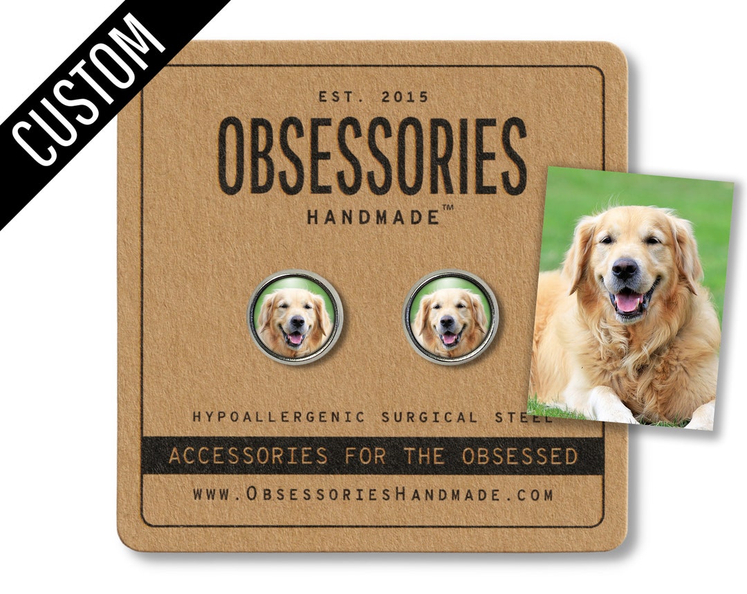 Custom Dog Jewelry Dog Earrings Studs Dog Stud Earrings Custom Dog Gift Personalized Dog